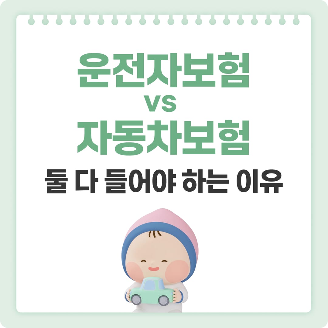 운전자보험 vs 자동차보험 차이 — 의무·임의 보험 보장 차이 | 베이비빌리