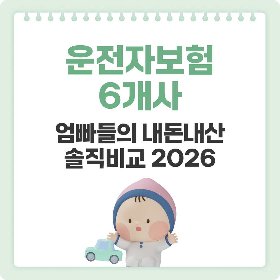운전자보험 보험사 비교 — 주요 보험사 특약·보험료 비교 | 베이비빌리