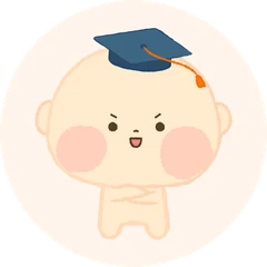 학사모를 쓴 아이 일러스트