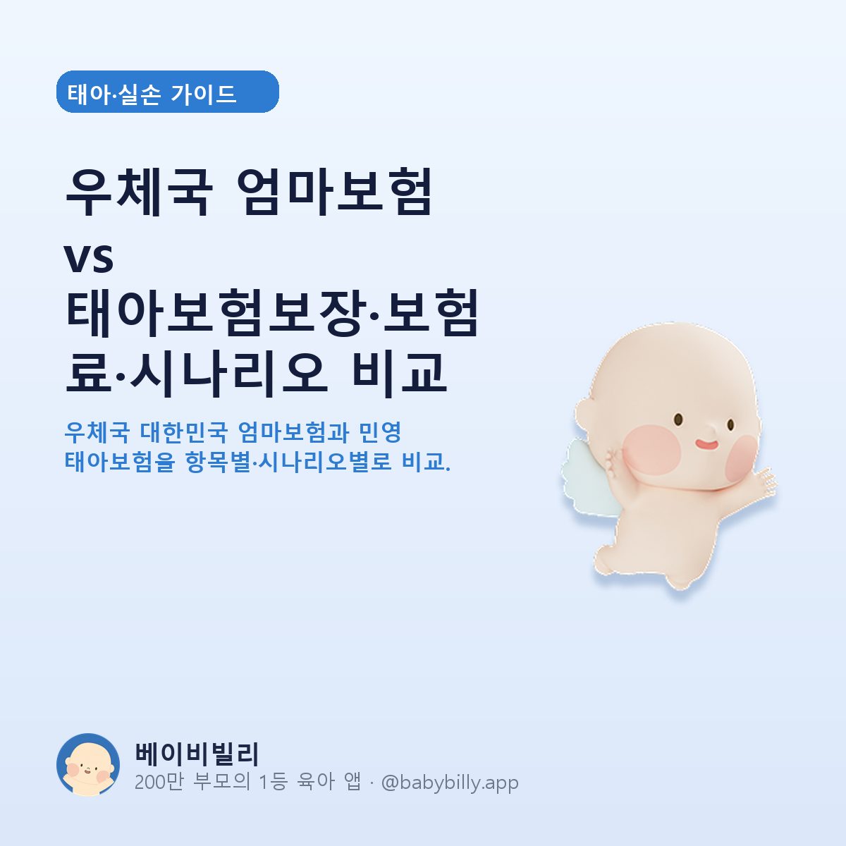 우체국 엄마보험 vs 태아보험보장·보험료·시나리오 비교 - 베이비빌리 가이드