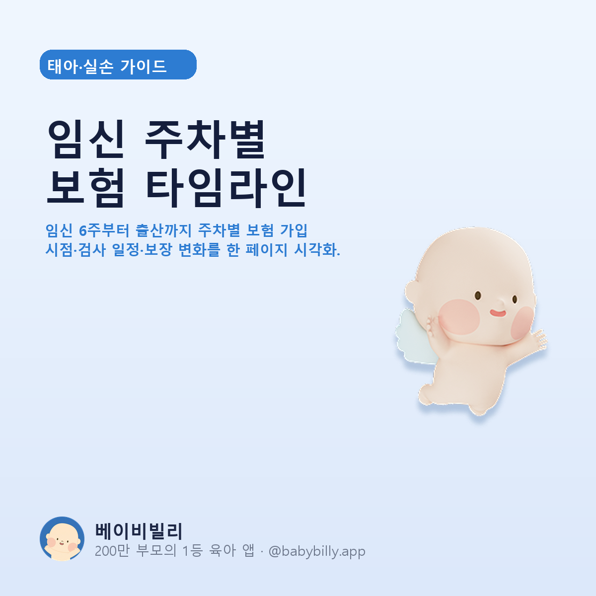 임신 주차별 보험 타임라인 - 베이비빌리 가이드