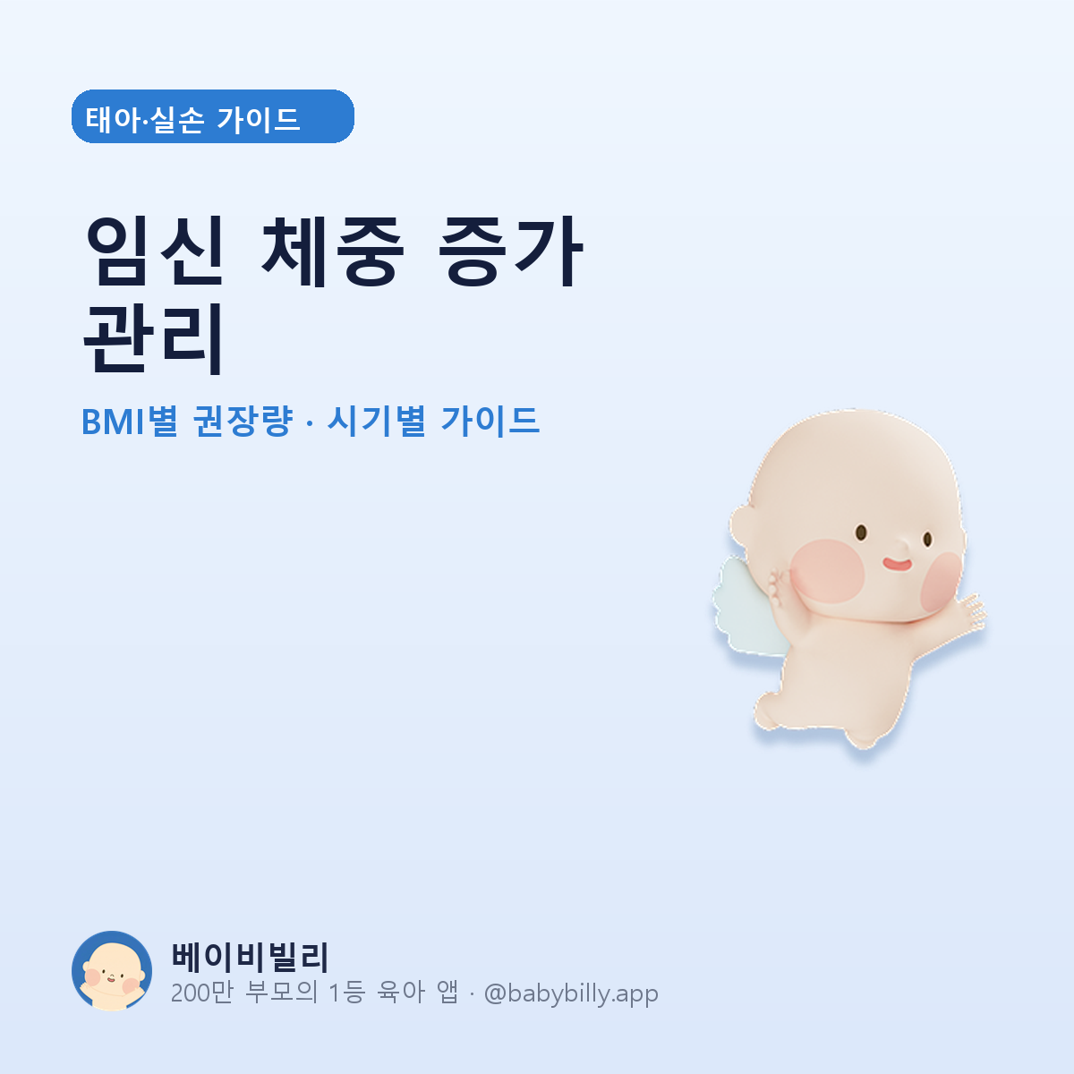 임신 체중 증가 관리 - 베이비빌리 가이드