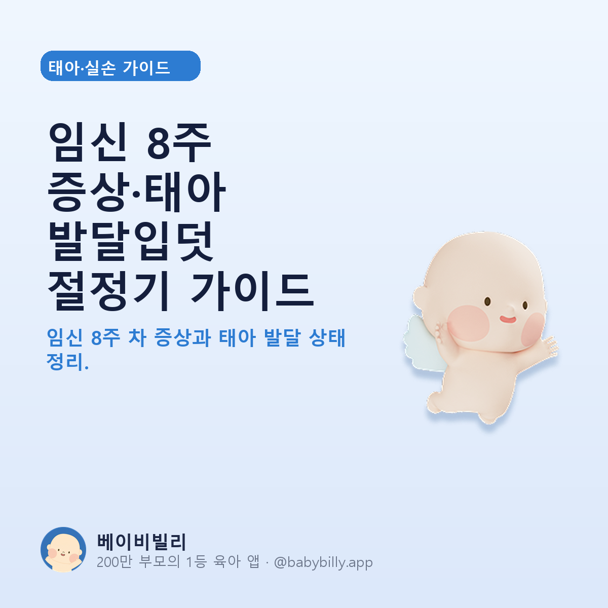 임신 8주 증상·태아 발달입덧 절정기 가이드 - 베이비빌리 가이드