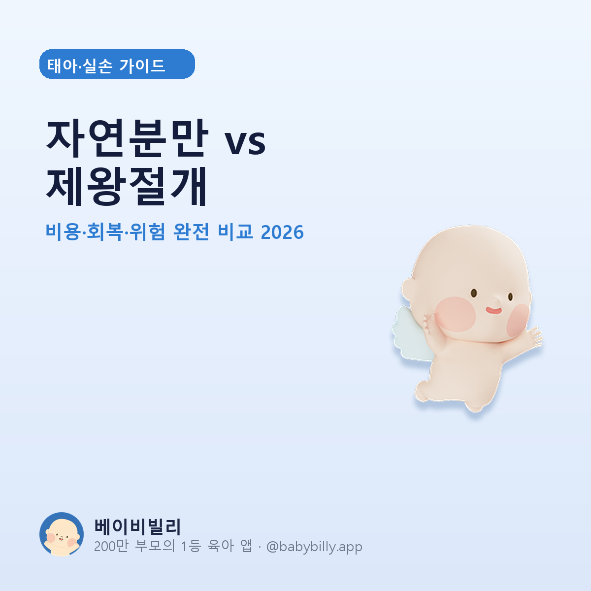자연분만 vs 제왕절개 - 베이비빌리 가이드