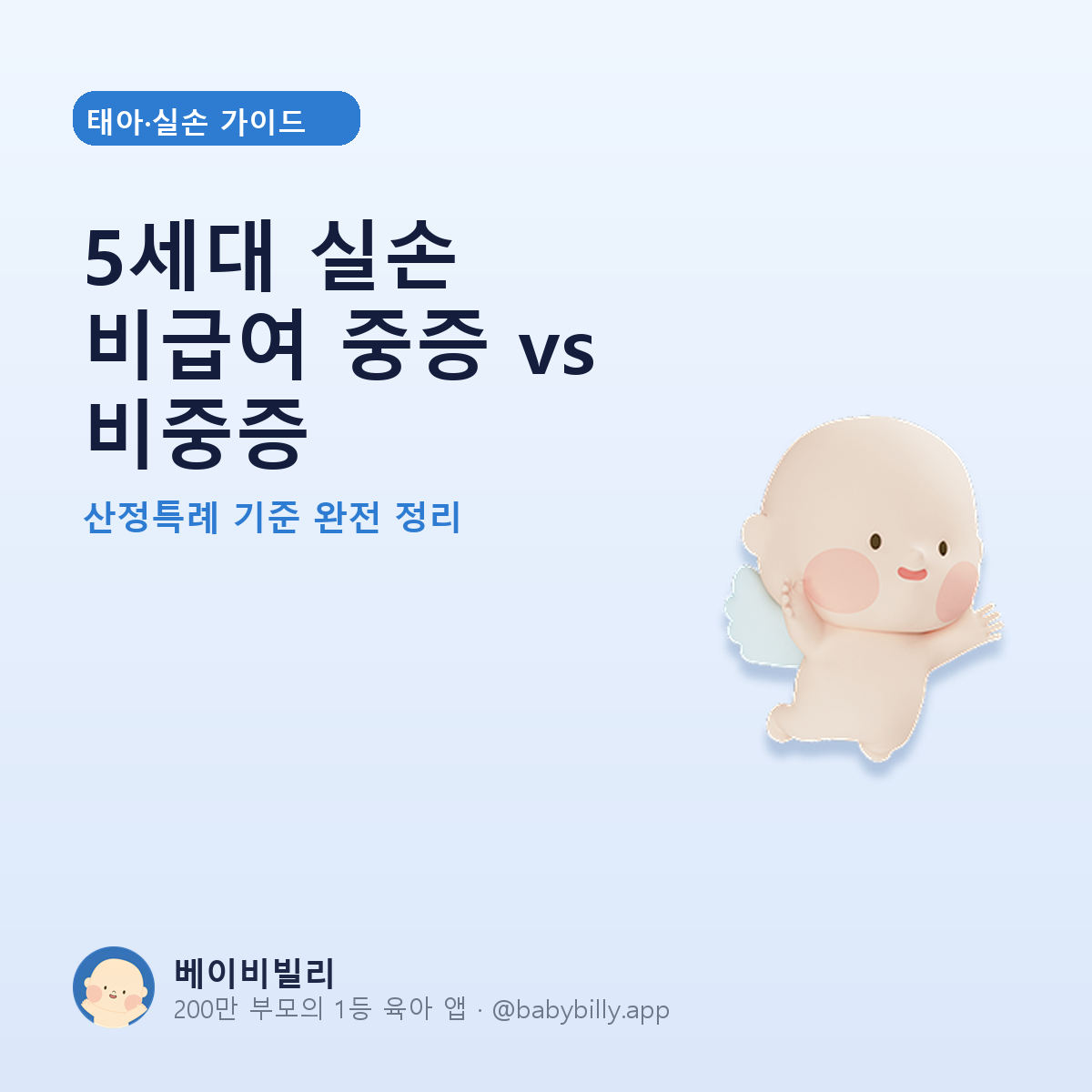 5세대 실손 비급여 중증 vs 비중증 - 베이비빌리 가이드