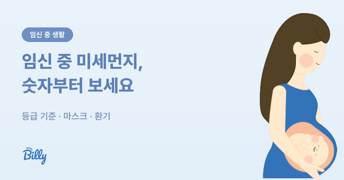 임신 중 미세먼지 등급 기준과 대처 방법 정리 - 베이비빌리 가이드