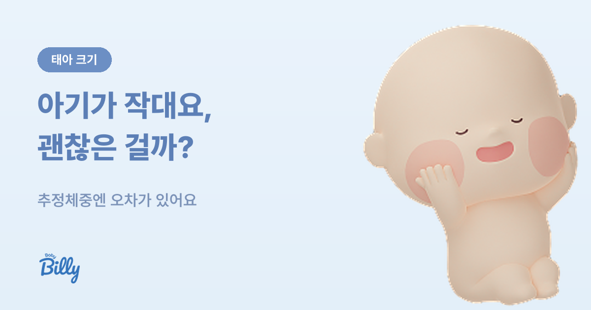 태아 크기가 작거나 클 때 - 추정체중과 백분위 읽기 - 베이비빌리 가이드